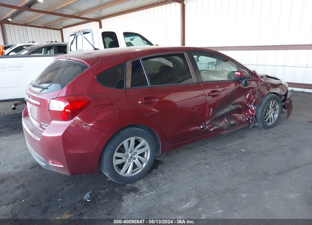 2015 SUBARU IMPREZA 2.0I PREMIUM VIN: JF1GPAC67FH211888