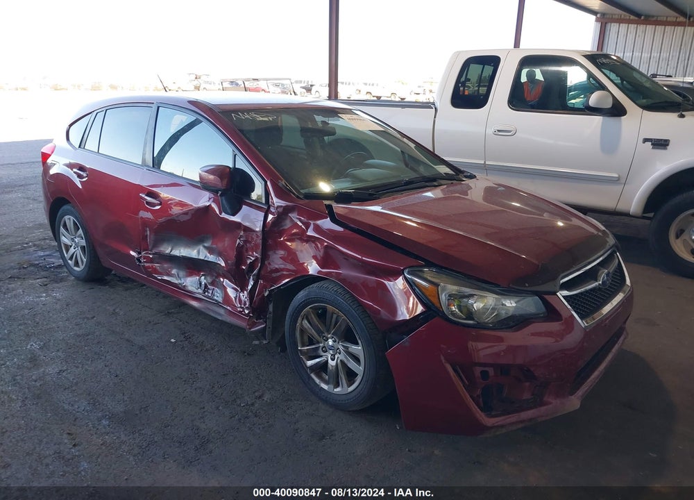 2015 SUBARU IMPREZA 2.0I PREMIUM VIN: JF1GPAC67FH211888