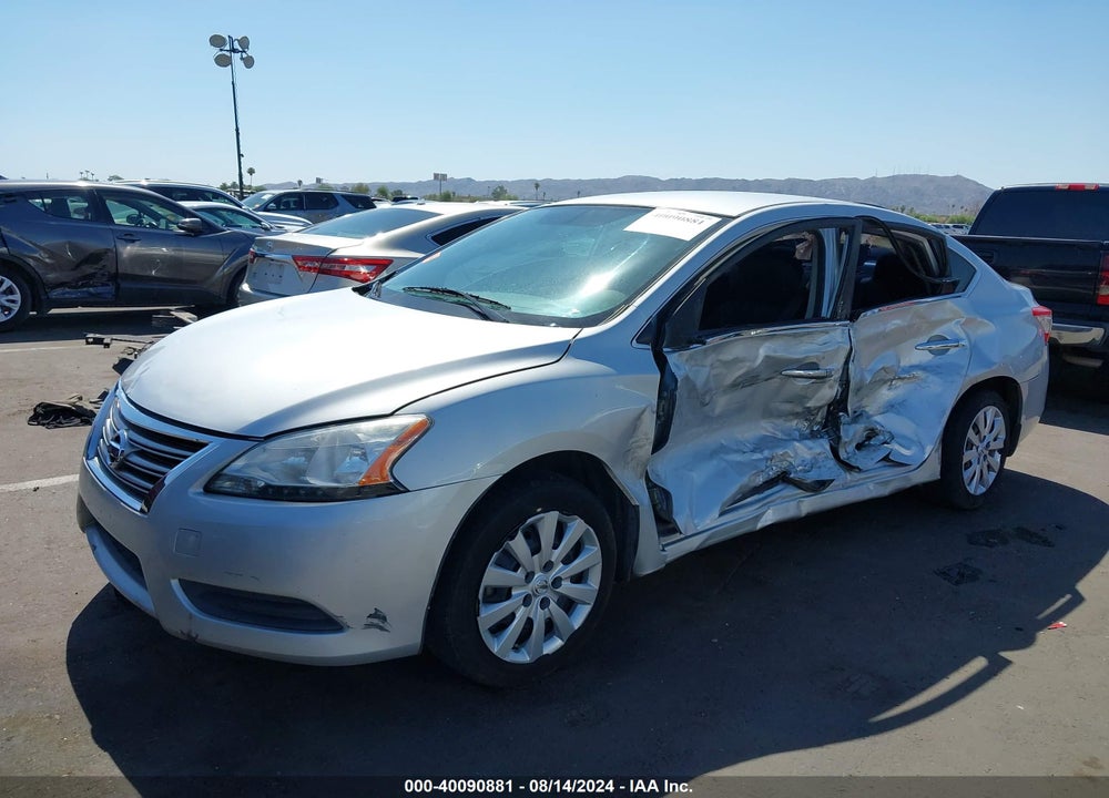 2014 NISSAN SENTRA VIN: 1N4AB7AP2EN851347
