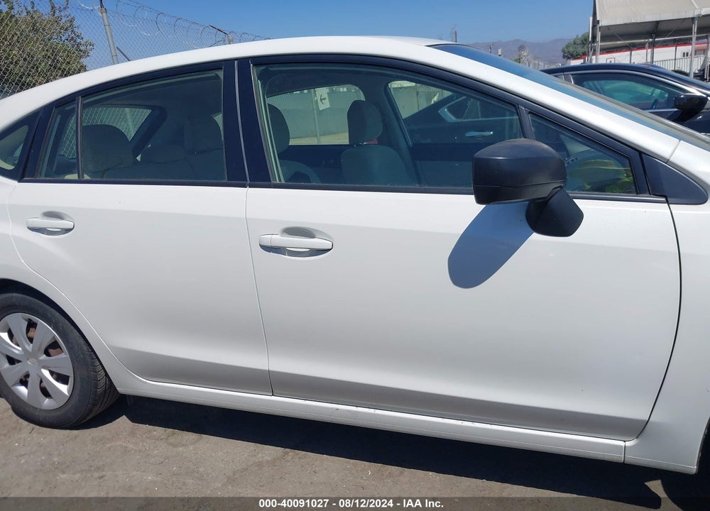 2016 SUBARU IMPREZA 2.0I VIN: JF1GPAA67G8200362