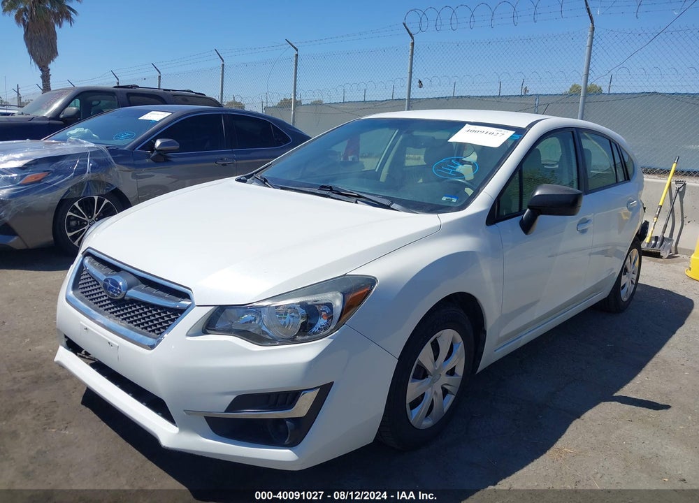 2016 SUBARU IMPREZA 2.0I VIN: JF1GPAA67G8200362