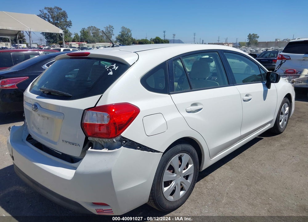 2016 SUBARU IMPREZA 2.0I VIN: JF1GPAA67G8200362