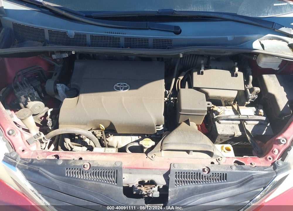 2012 TOYOTA SIENNA LE V6 8 PASSENGER VIN: 5TDKK3DC8CS232257