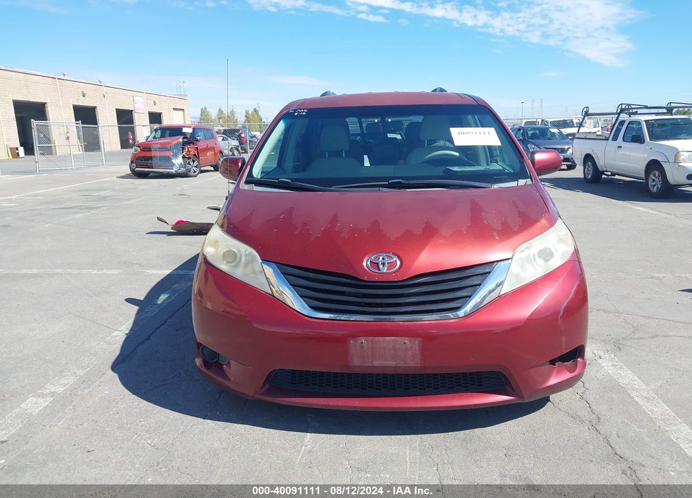 2012 TOYOTA SIENNA LE V6 8 PASSENGER VIN: 5TDKK3DC8CS232257