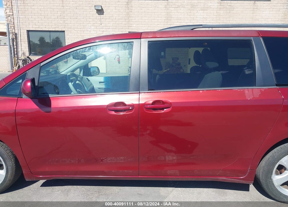 2012 TOYOTA SIENNA LE V6 8 PASSENGER VIN: 5TDKK3DC8CS232257