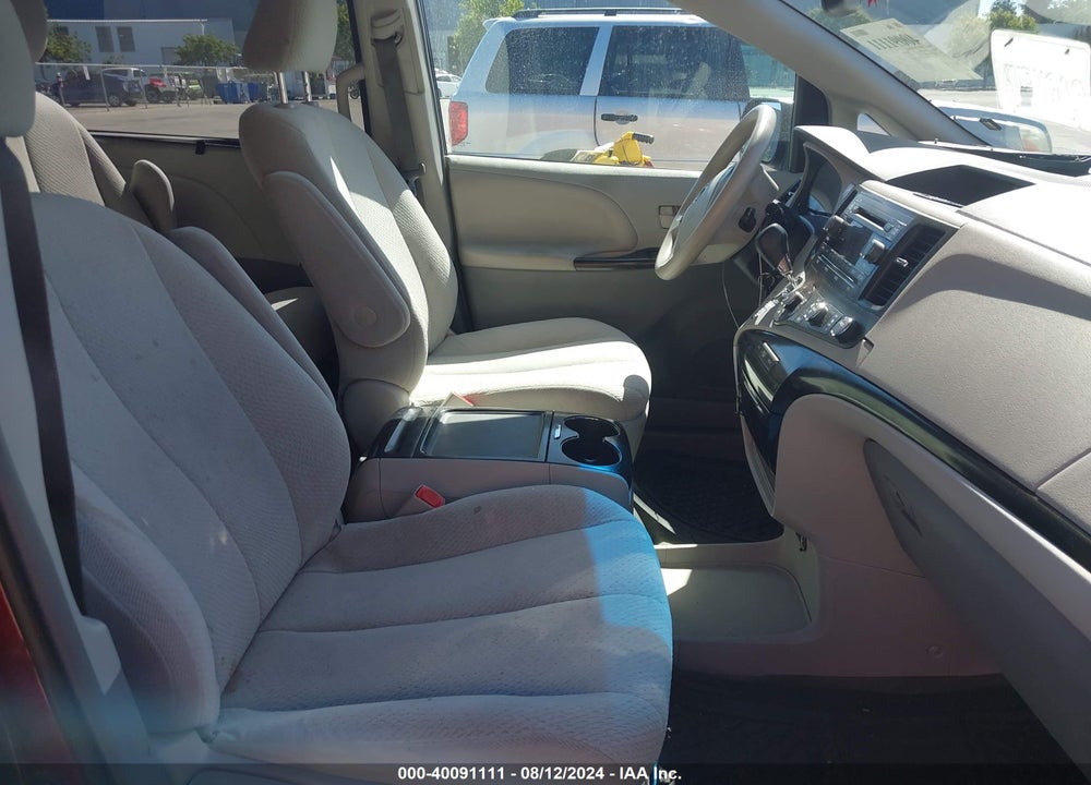 2012 TOYOTA SIENNA LE V6 8 PASSENGER VIN: 5TDKK3DC8CS232257