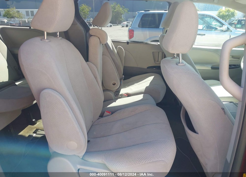 2012 TOYOTA SIENNA LE V6 8 PASSENGER VIN: 5TDKK3DC8CS232257