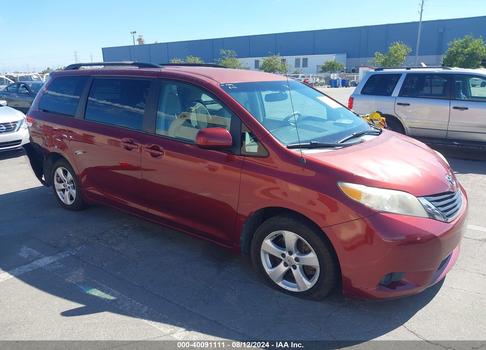 2012 TOYOTA SIENNA LE V6 8 PASSENGER VIN: 5TDKK3DC8CS232257