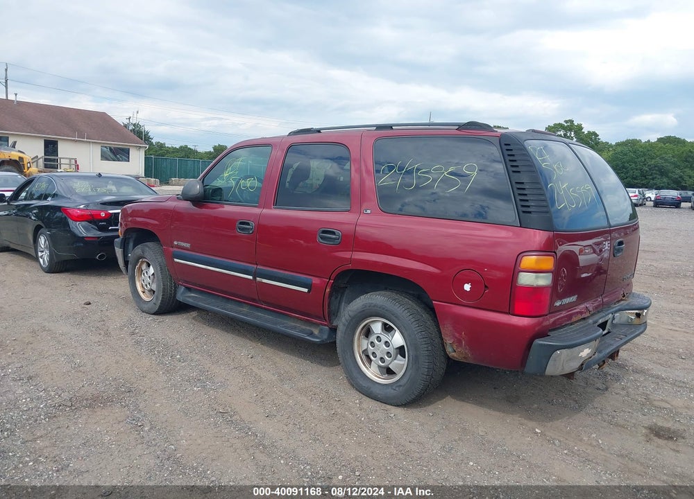 2001 CHEVROLET TAHOE LS VIN: 1GNEK13T01J243953