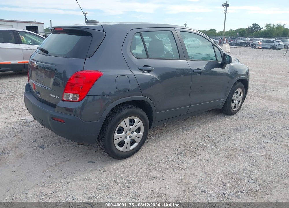 2016 CHEVROLET TRAX 1LS VIN: 3GNCJKSB1GL137957