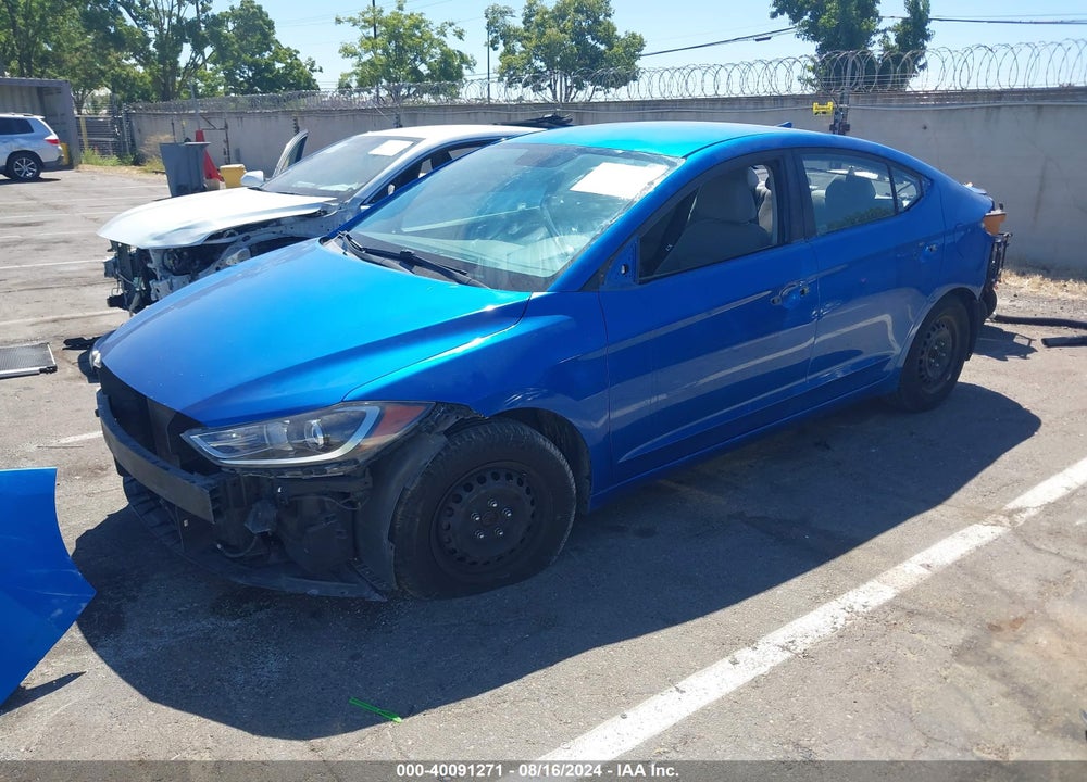 2017 HYUNDAI ELANTRA SE VIN: KMHD74LF8HU112310