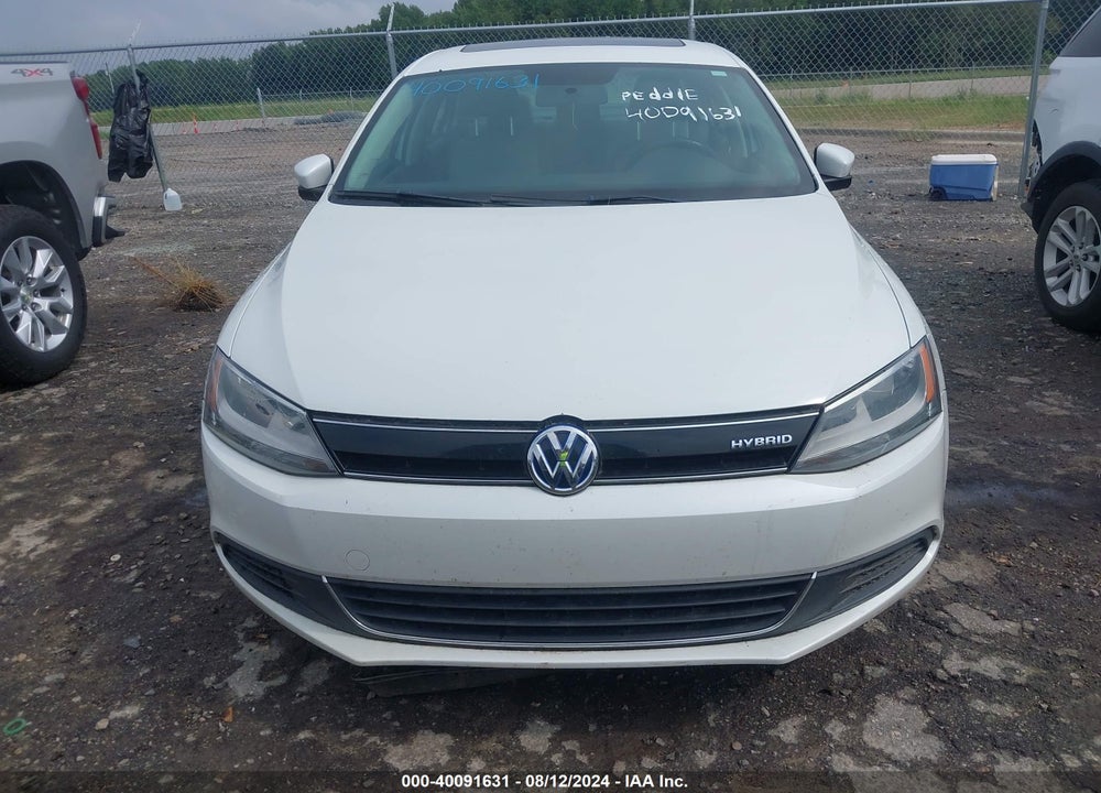 2013 VOLKSWAGEN JETTA HYBRID SEL VIN: 3VW637AJ6DM282596