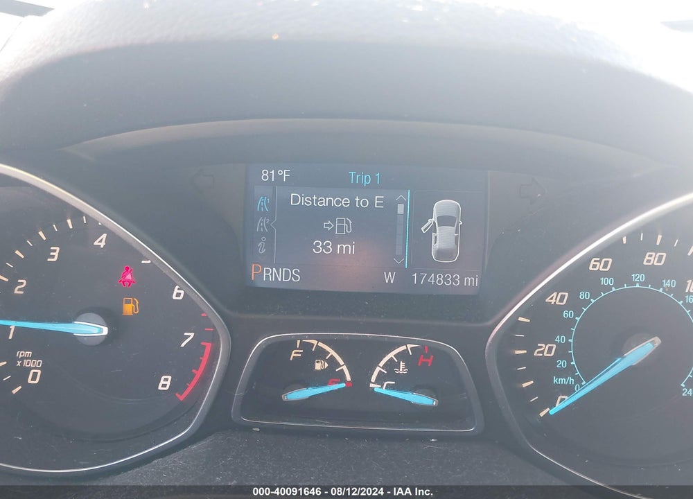 2014 FORD ESCAPE S VIN: 1FMCU0F70EUB32287