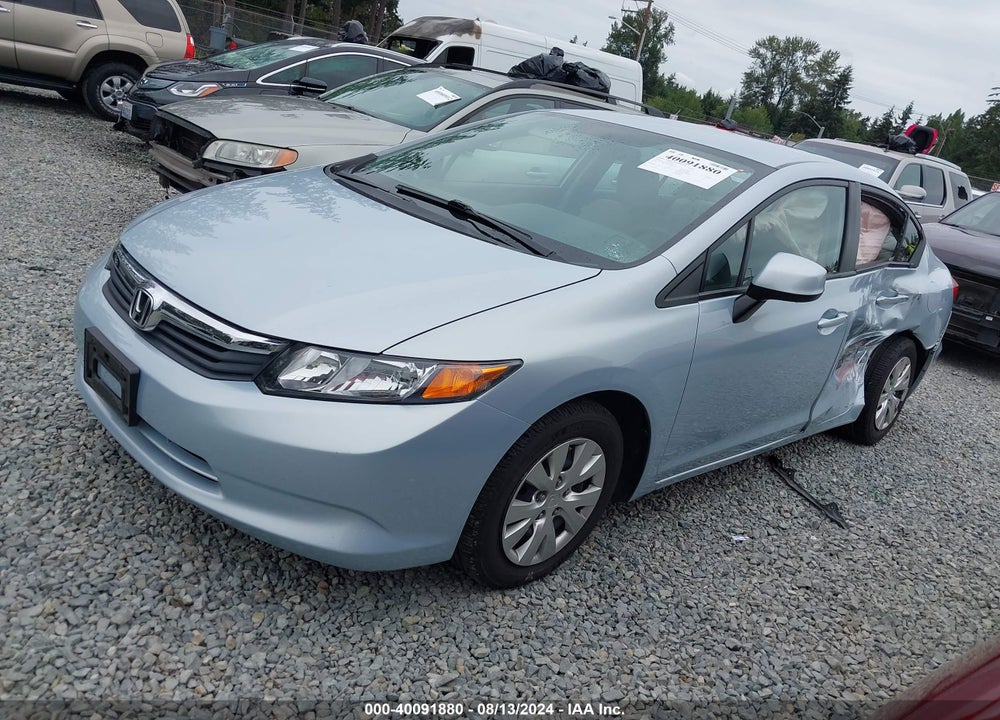 2012 HONDA CIVIC LX VIN: 2HGFB2F59CH552598