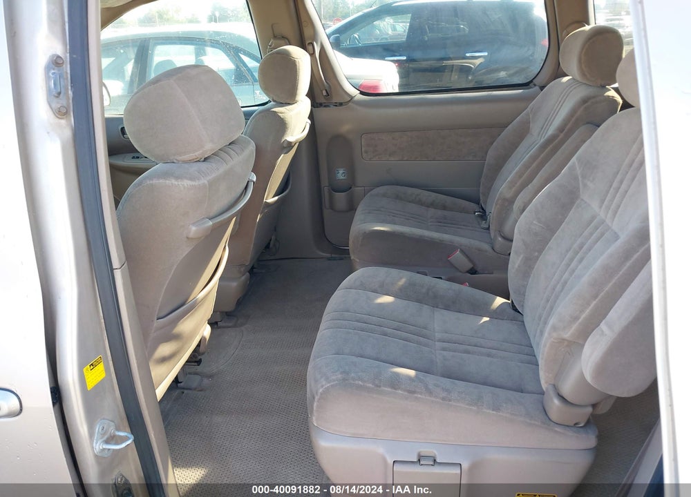 2001 TOYOTA SIENNA LE VIN: 4T3ZF13C91U388229