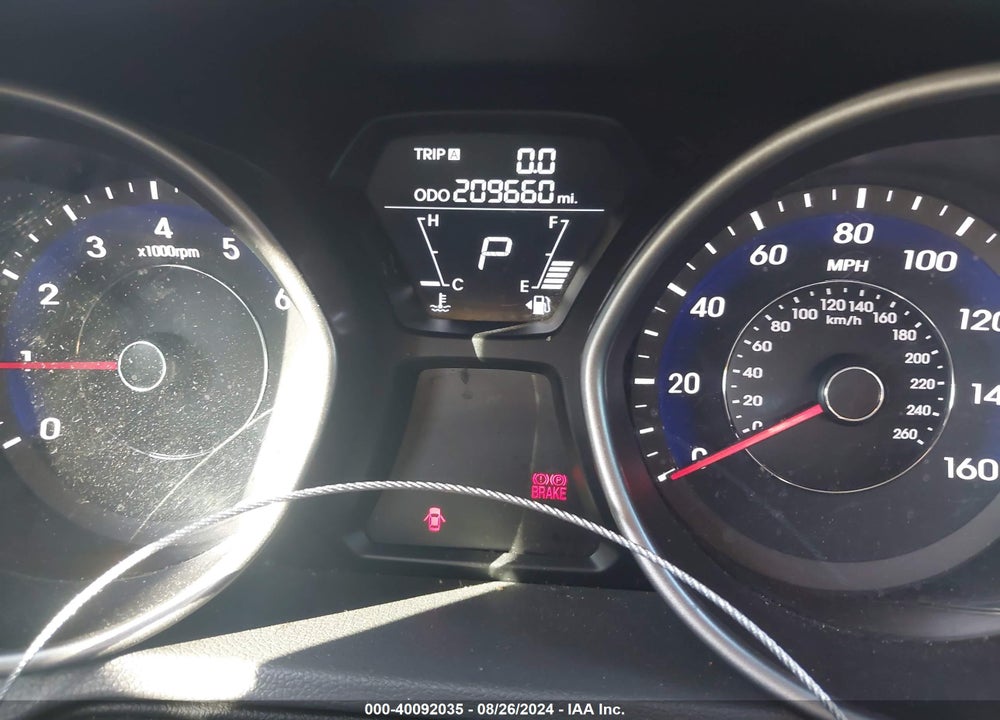 2013 HYUNDAI ELANTRA GLS VIN: 5NPDH4AE9DH262071