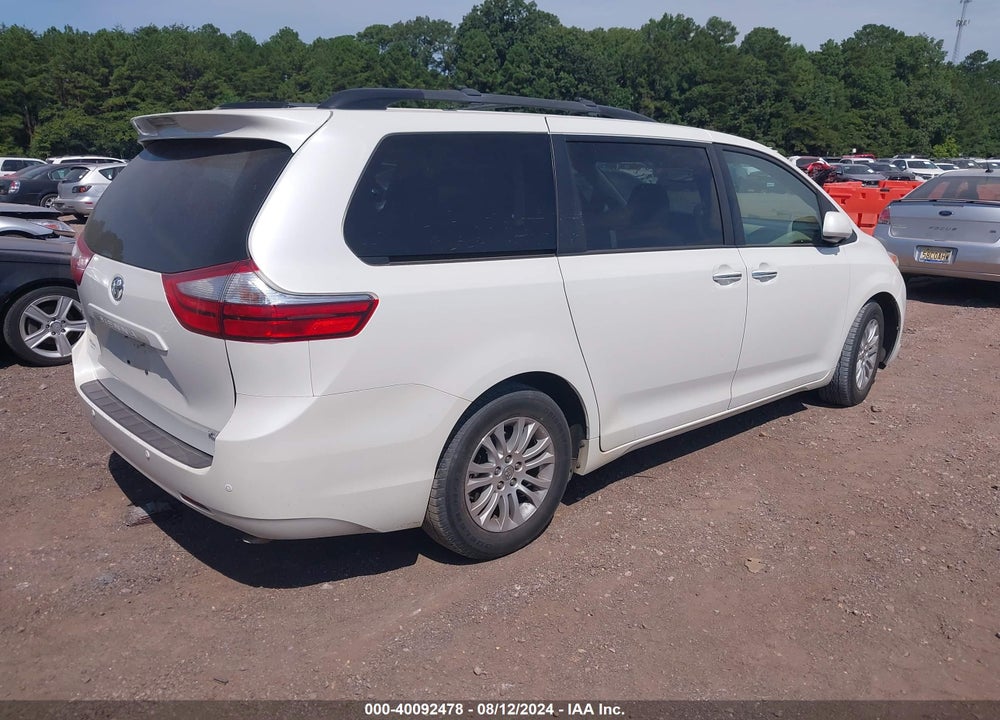 2016 TOYOTA SIENNA XLE 8 PASSENGER VIN: 5TDYK3DC5GS720565