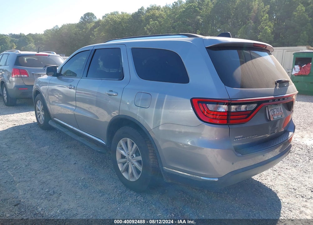 2015 DODGE DURANGO SXT VIN: 1C4RDHAG1FC786498