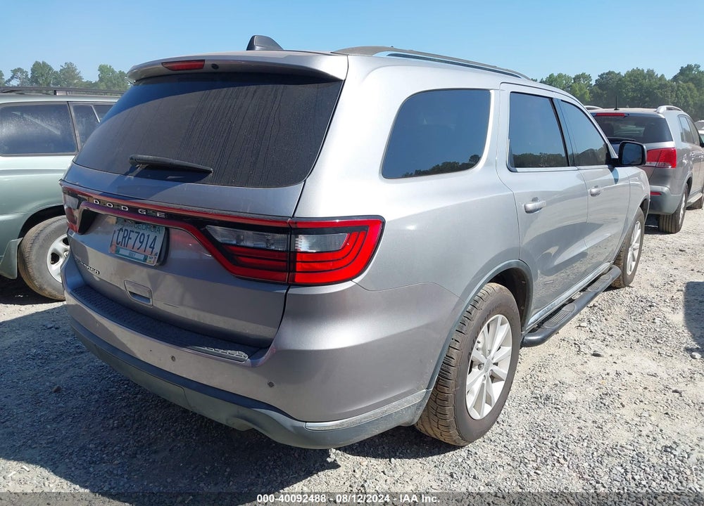 2015 DODGE DURANGO SXT VIN: 1C4RDHAG1FC786498