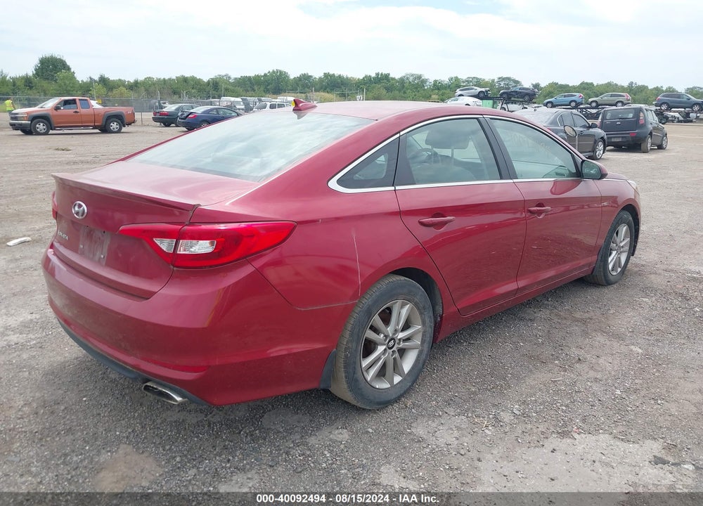 2016 HYUNDAI SONATA SE VIN: 5NPE24AF3GH352318
