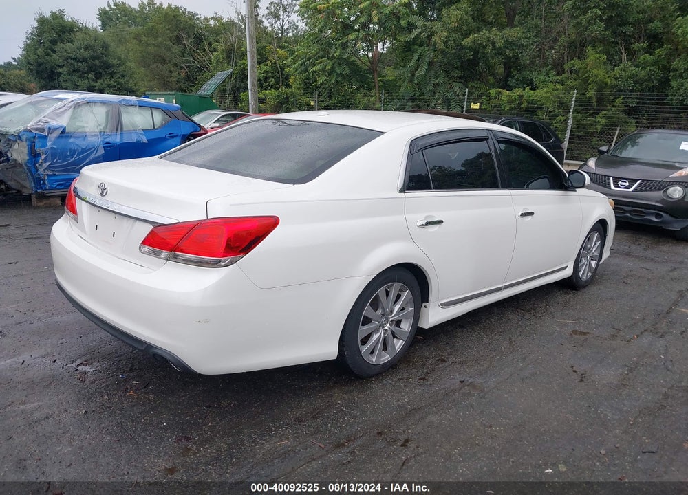 2011 TOYOTA AVALON LIMITED VIN: 4T1BK3DB9BU375280