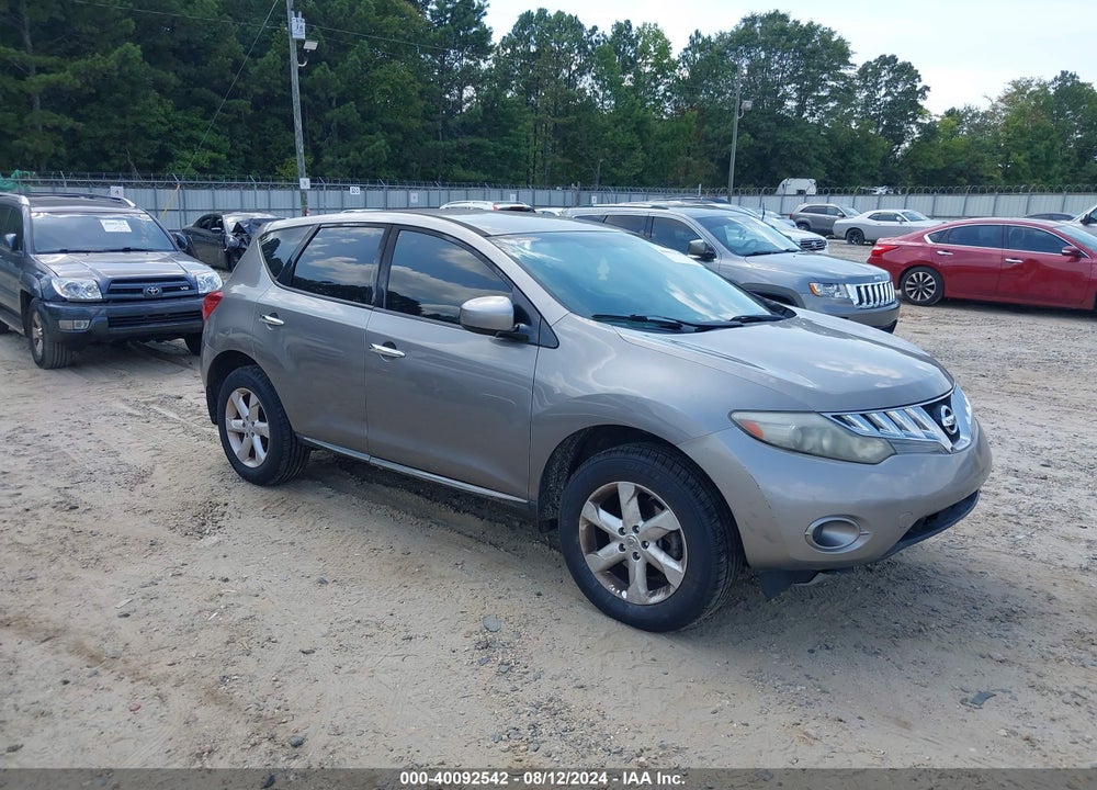 2010 NISSAN MURANO S VIN: JN8AZ1MW1AW118561