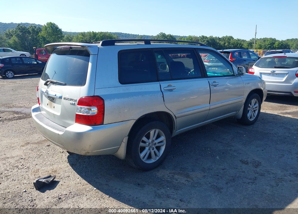 2006 TOYOTA HIGHLANDER HYBRID LIMITED V6 VIN: JTEEW21A360012445