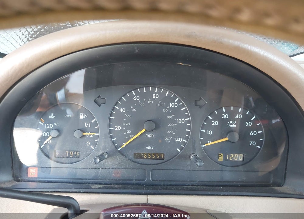 2002 MERCEDES-BENZ ML 320 VIN: 4JGAB54E62A357662