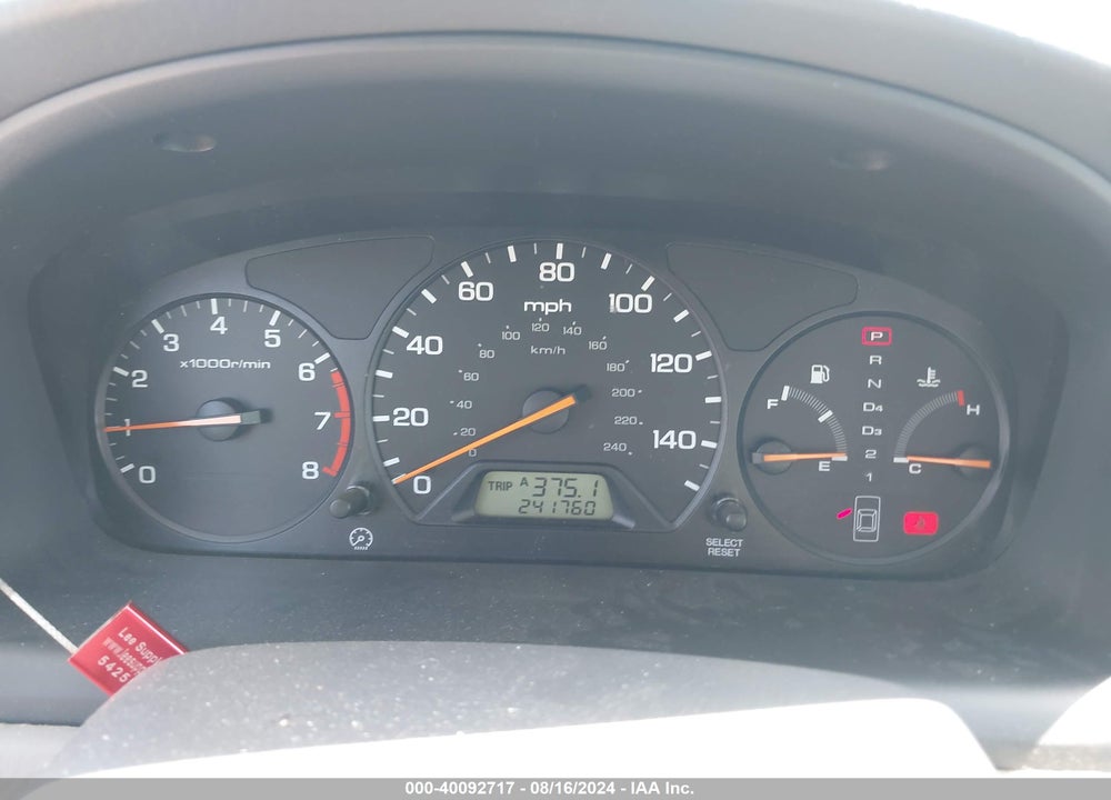 2001 HONDA ACCORD 2.3 EX VIN: JHMCG56691C031361