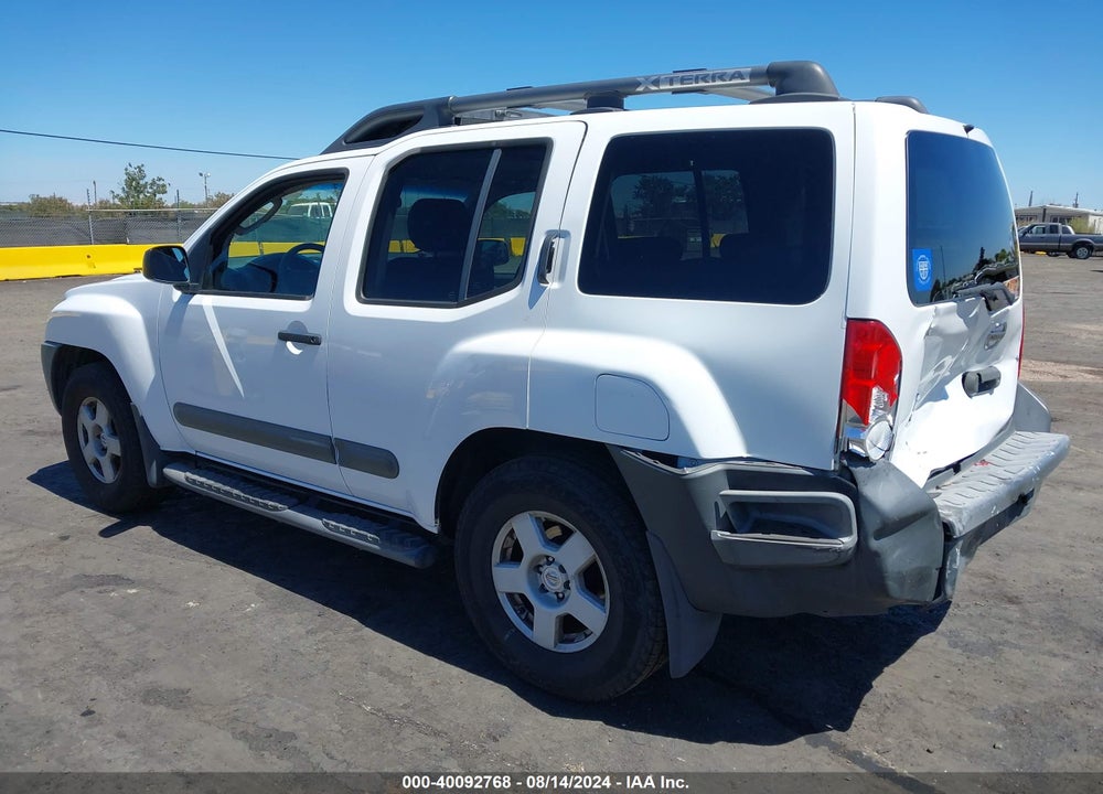 2005 NISSAN XTERRA S VIN: 5N1AN08U75C609102