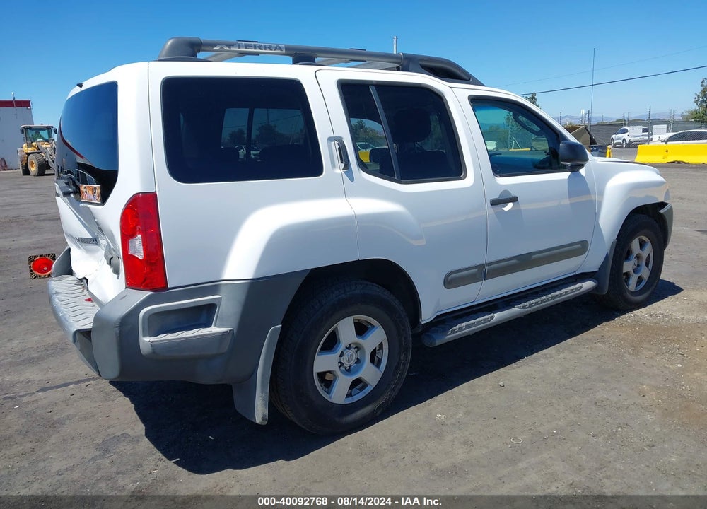 2005 NISSAN XTERRA S VIN: 5N1AN08U75C609102