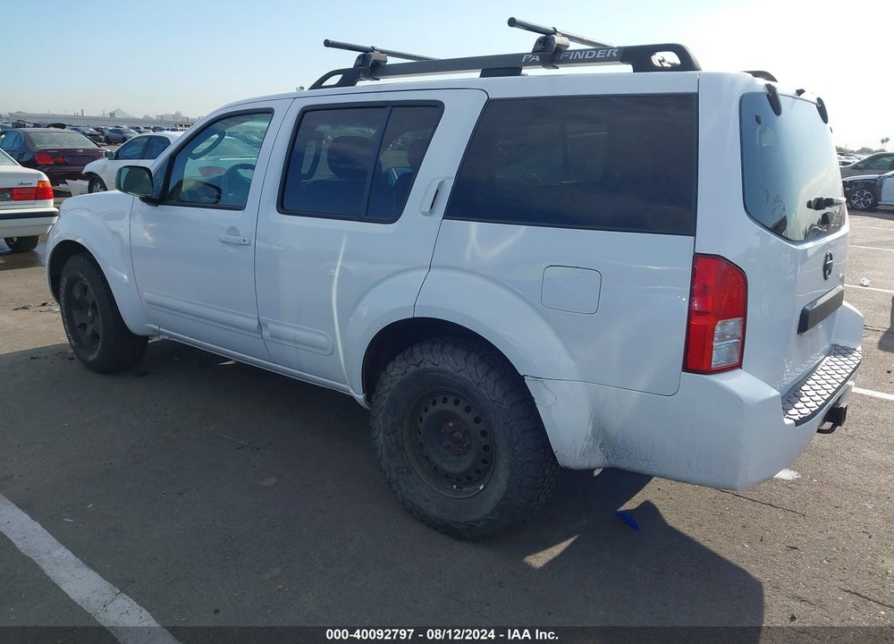 2007 NISSAN PATHFINDER S VIN: 5N1AR18W57C621716