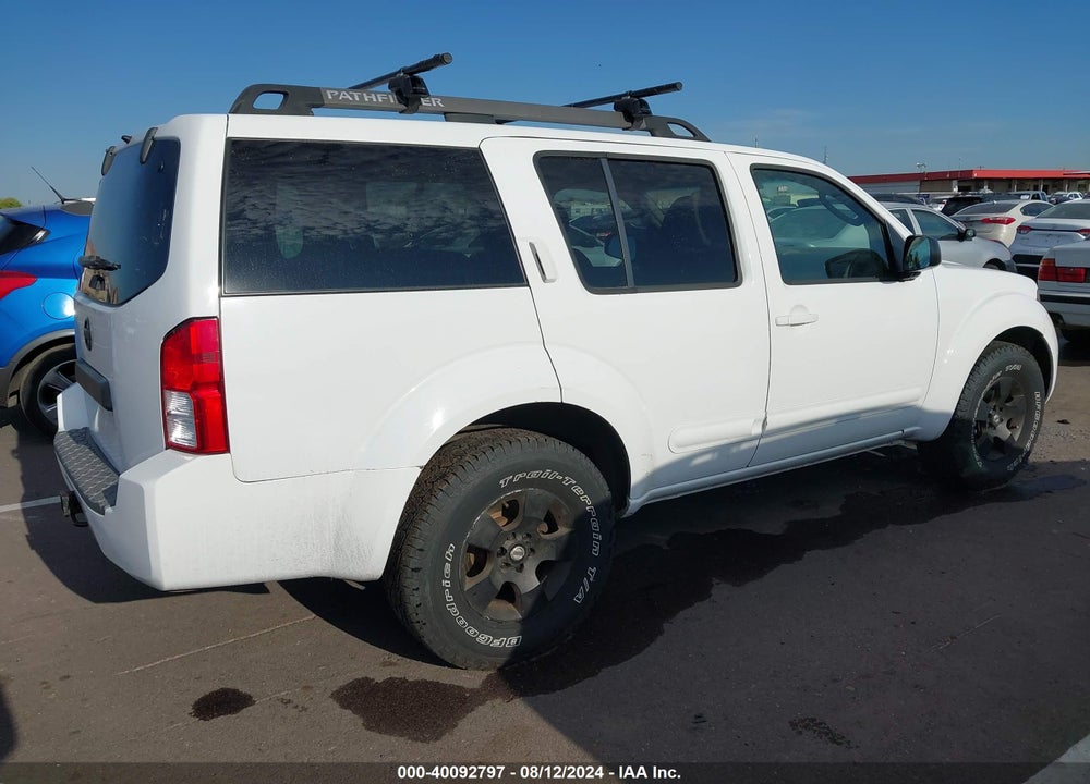 2007 NISSAN PATHFINDER S VIN: 5N1AR18W57C621716