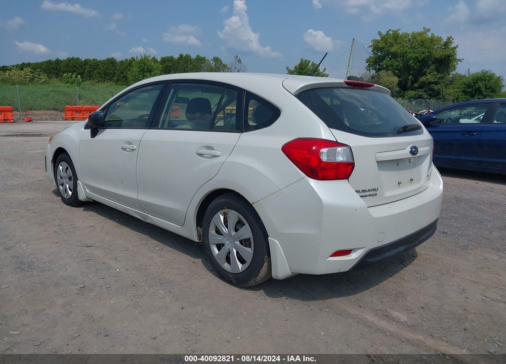 2013 SUBARU IMPREZA 2.0I VIN: JF1GPAA64D2837756