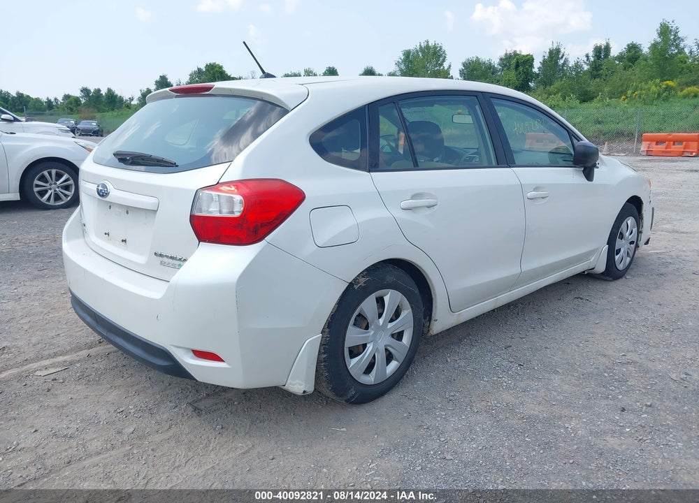 2013 SUBARU IMPREZA 2.0I VIN: JF1GPAA64D2837756