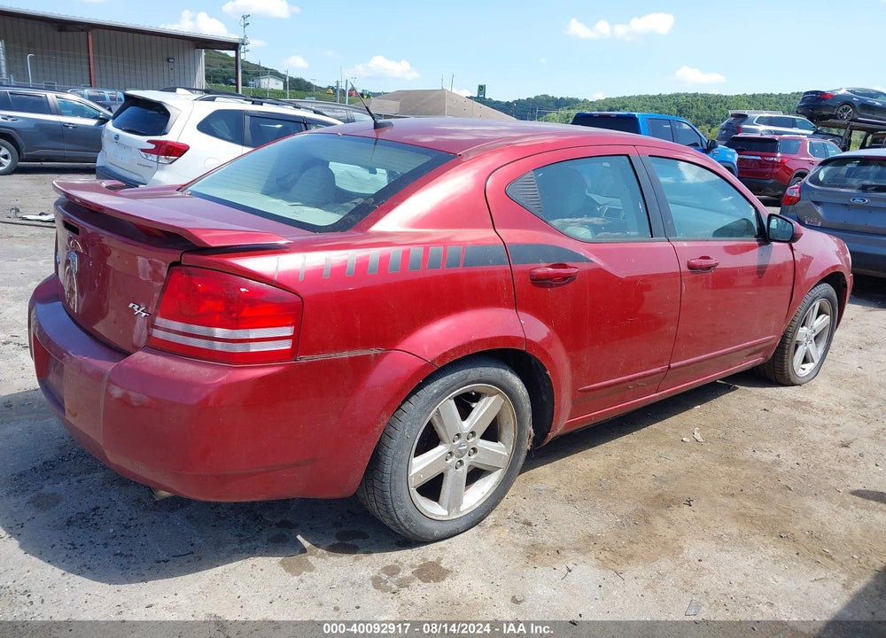 2008 DODGE AVENGER R/T VIN: 1B3LC76M78N130848