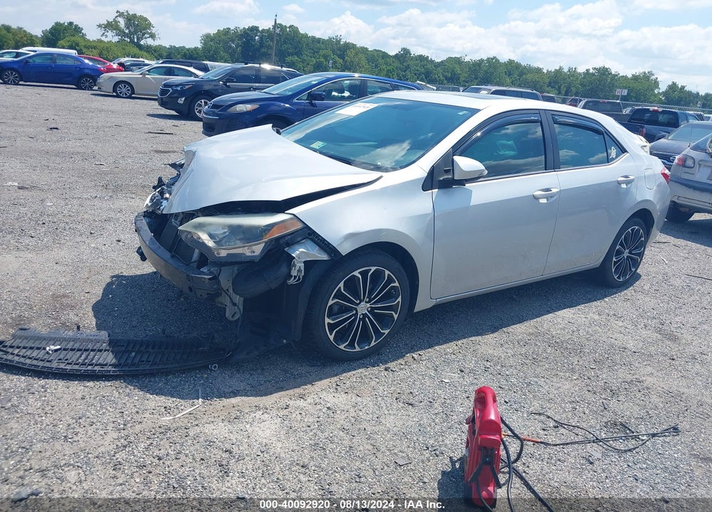 2015 TOYOTA COROLLA S PLUS VIN: 2T1BURHE8FC345602