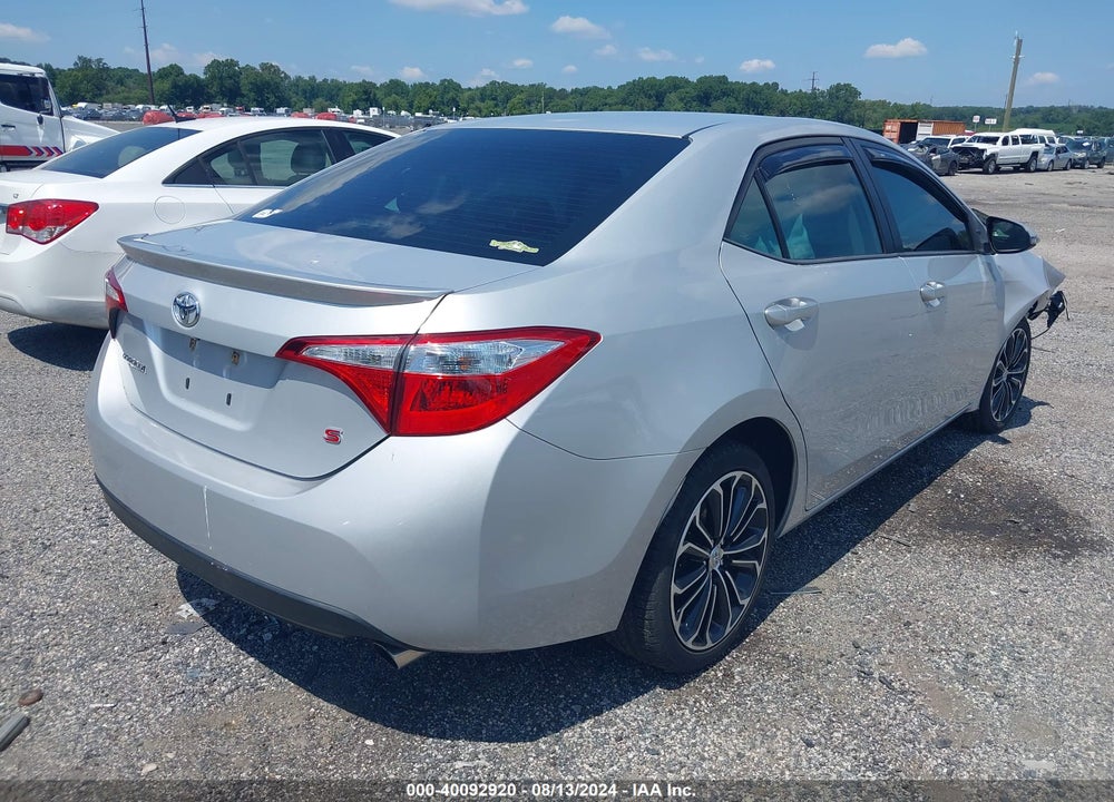 2015 TOYOTA COROLLA S PLUS VIN: 2T1BURHE8FC345602