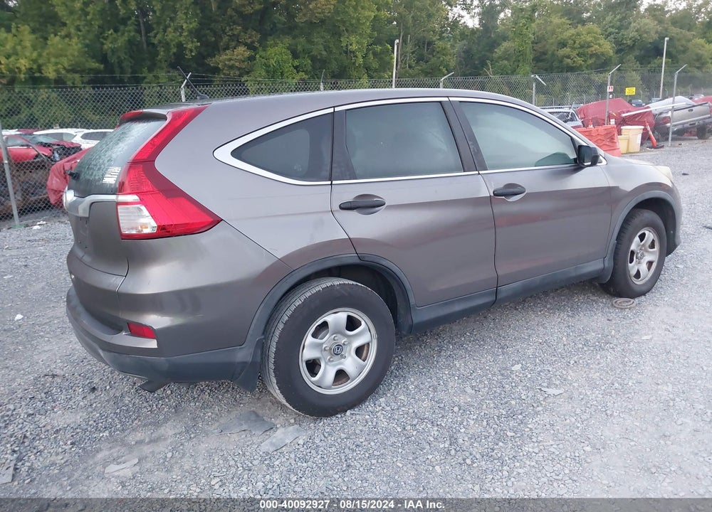 2015 HONDA CR-V LX VIN: 3CZRM3H37FG707817