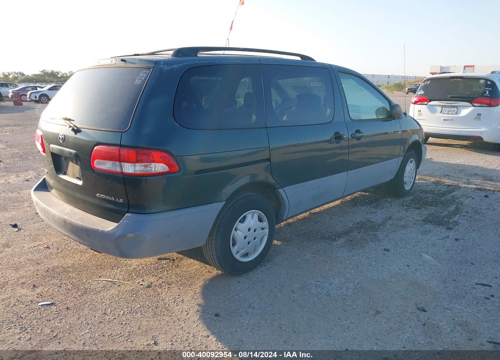 2002 TOYOTA SIENNA LE VIN: 4T3ZF13C72U482935