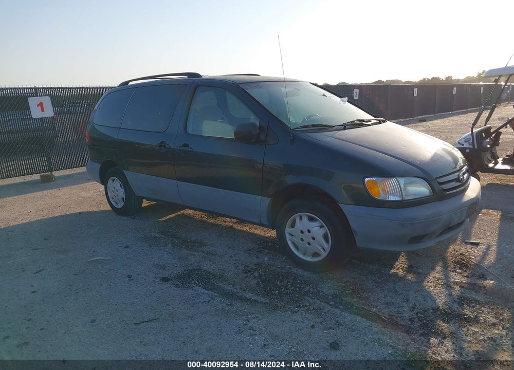 2002 TOYOTA SIENNA LE VIN: 4T3ZF13C72U482935