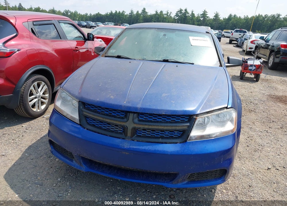 2012 DODGE AVENGER SE VIN: 1C3CDZAB9CN274945