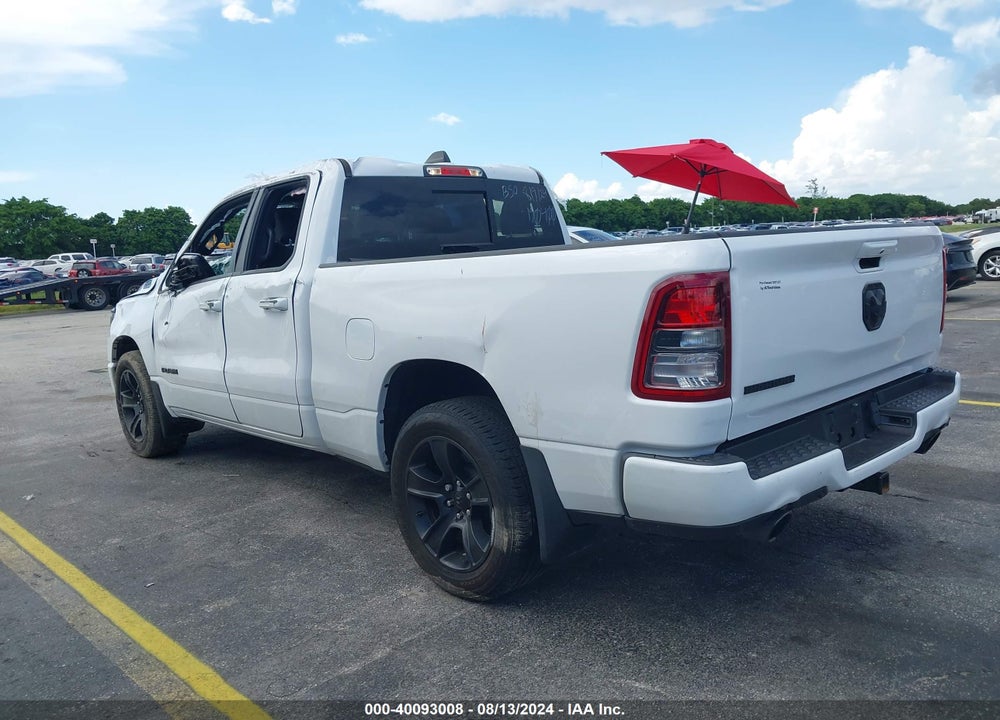 2022 RAM 1500 BIG HORN QUAD CAB 4X2 6'4 BOX VIN: 1C6RREBT5NN190400