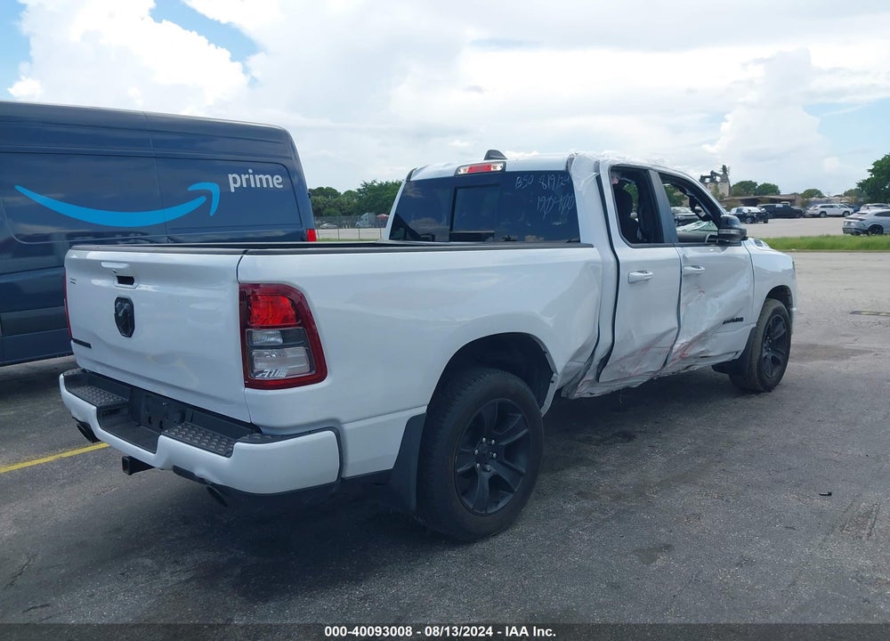 2022 RAM 1500 BIG HORN QUAD CAB 4X2 6'4 BOX VIN: 1C6RREBT5NN190400