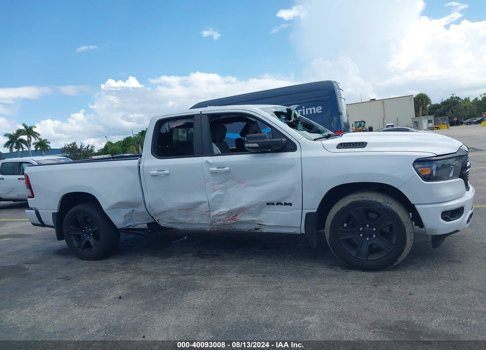2022 RAM 1500 BIG HORN QUAD CAB 4X2 6'4 BOX VIN: 1C6RREBT5NN190400