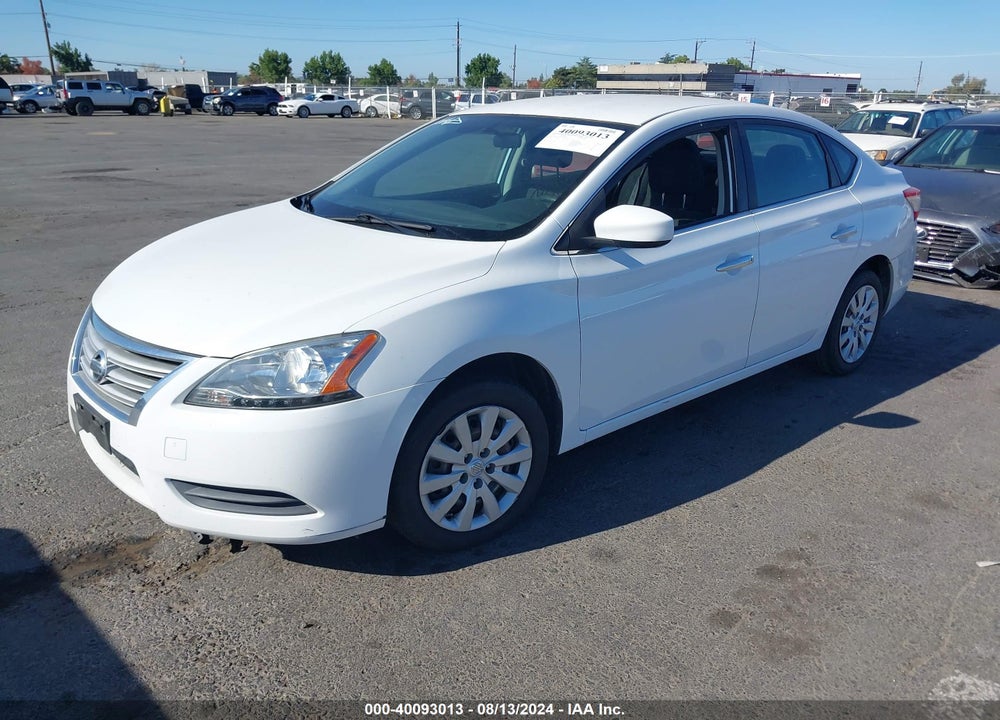 2015 NISSAN SENTRA S VIN: 3N1AB7AP1FY290334