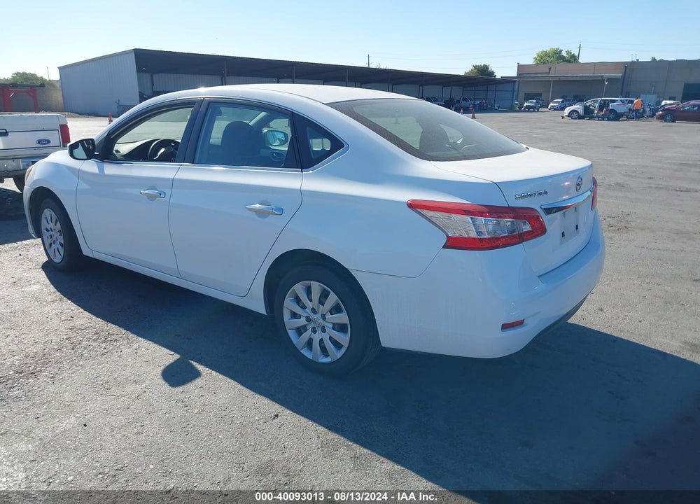2015 NISSAN SENTRA S VIN: 3N1AB7AP1FY290334