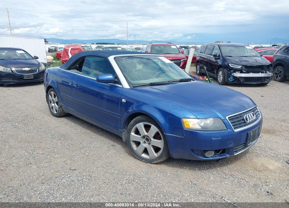 2004 AUDI A4 1.8T VIN: WAUAC48H74K017026