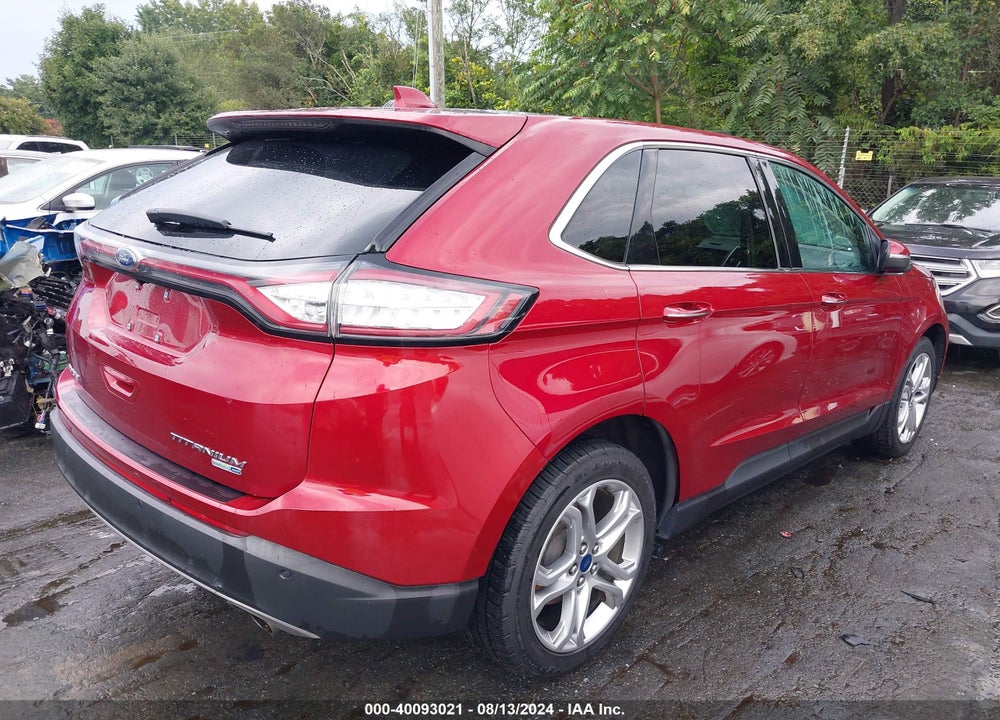 2017 FORD EDGE TITANIUM VIN: 2FMPK4K91HBB41435