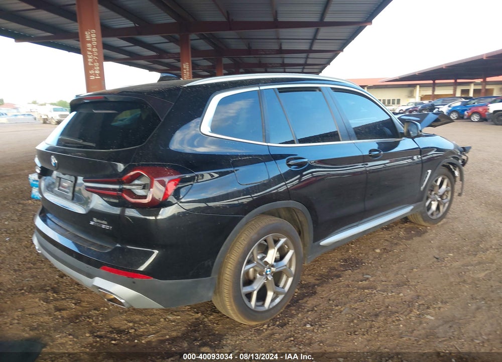 2022 BMW X3 SDRIVE30I VIN: 5UX43DP01N9M51395